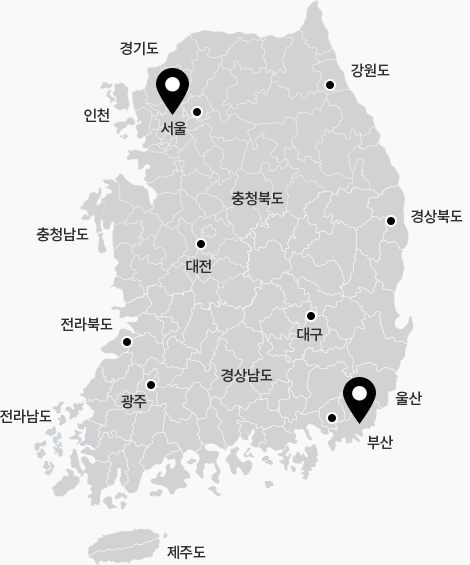 한국 지도